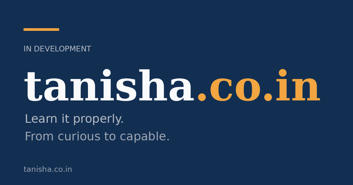 Link preview image for tanisha.co.in